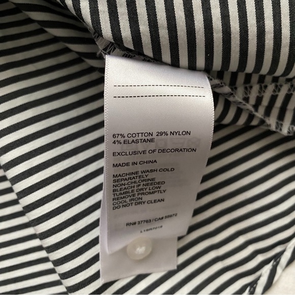 Laundry By Shelli Segul Stripe Cold Sleeve Ruffle Blouse - Picture 10 of 11